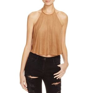 Olivaceous Faux Suede Tank Top